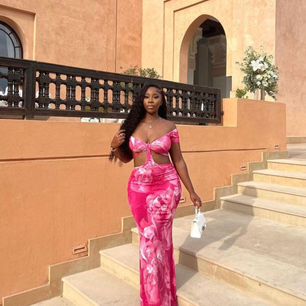 Amaya Floral Maxi Dress | Vacation & Occasionwear – OBSO