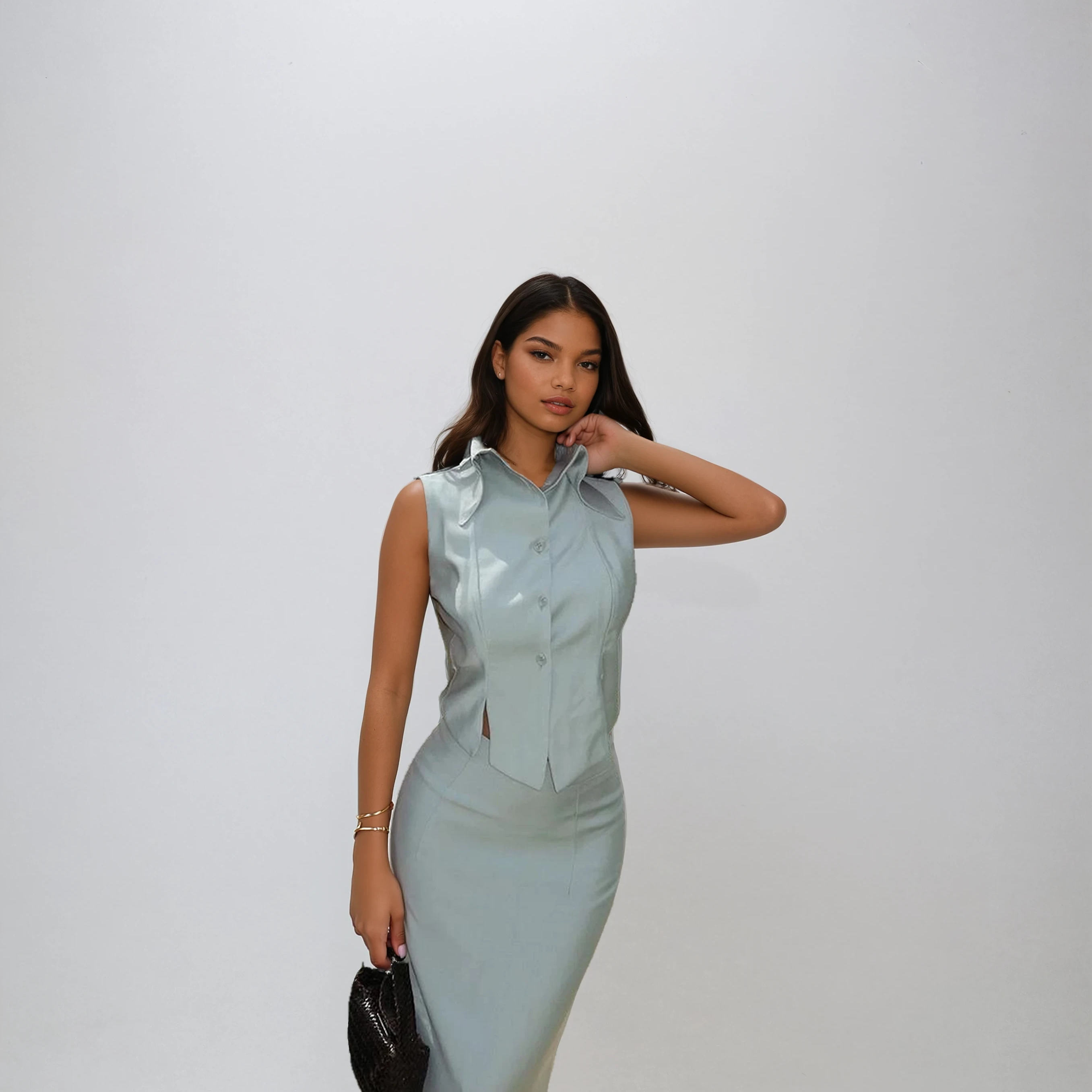 Mirelle Vest & Maxi Skirt Set | Tailored Co-ord for Occasionwear – OBSO