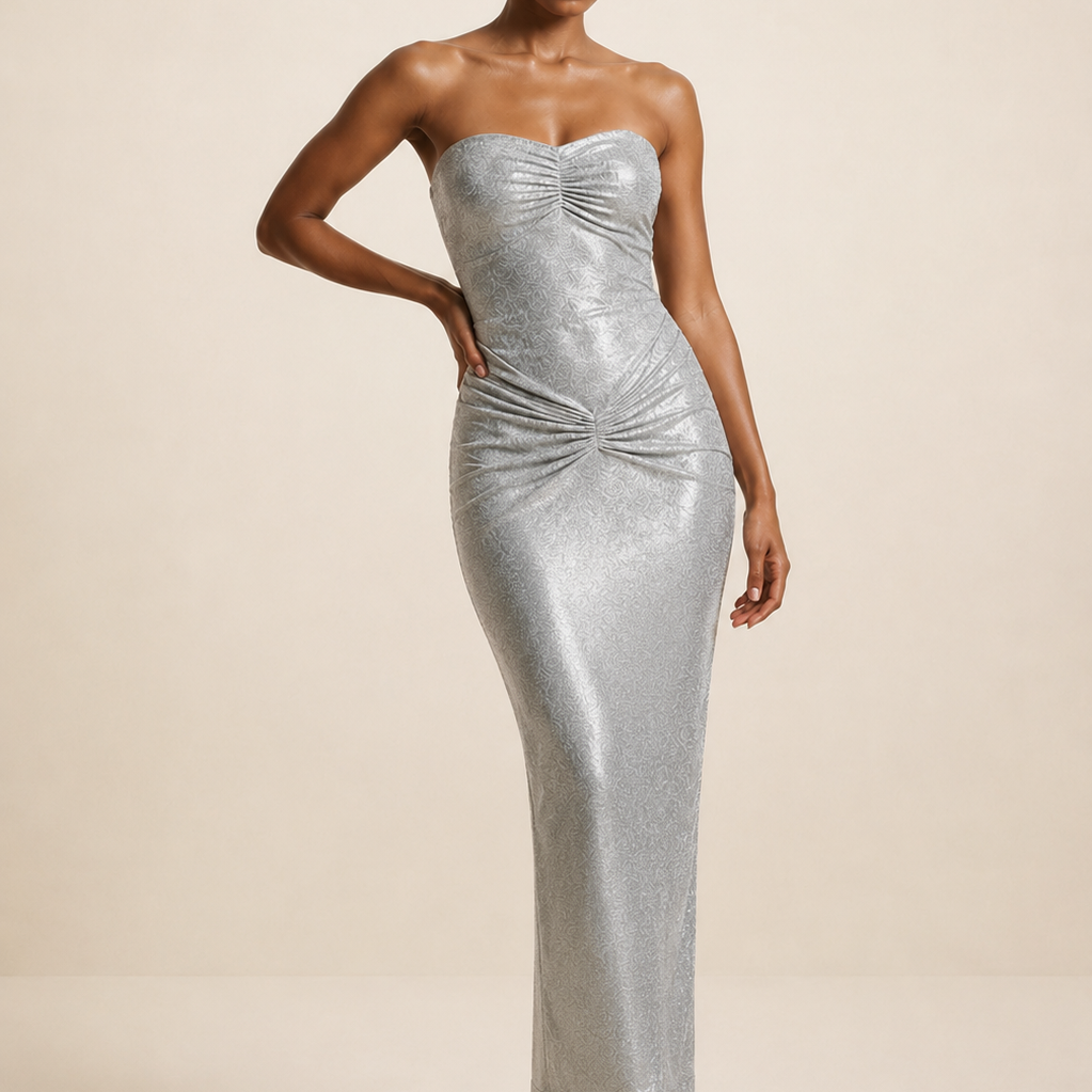 Alessia Silver Sequin Gown | Evening & Formal Dress