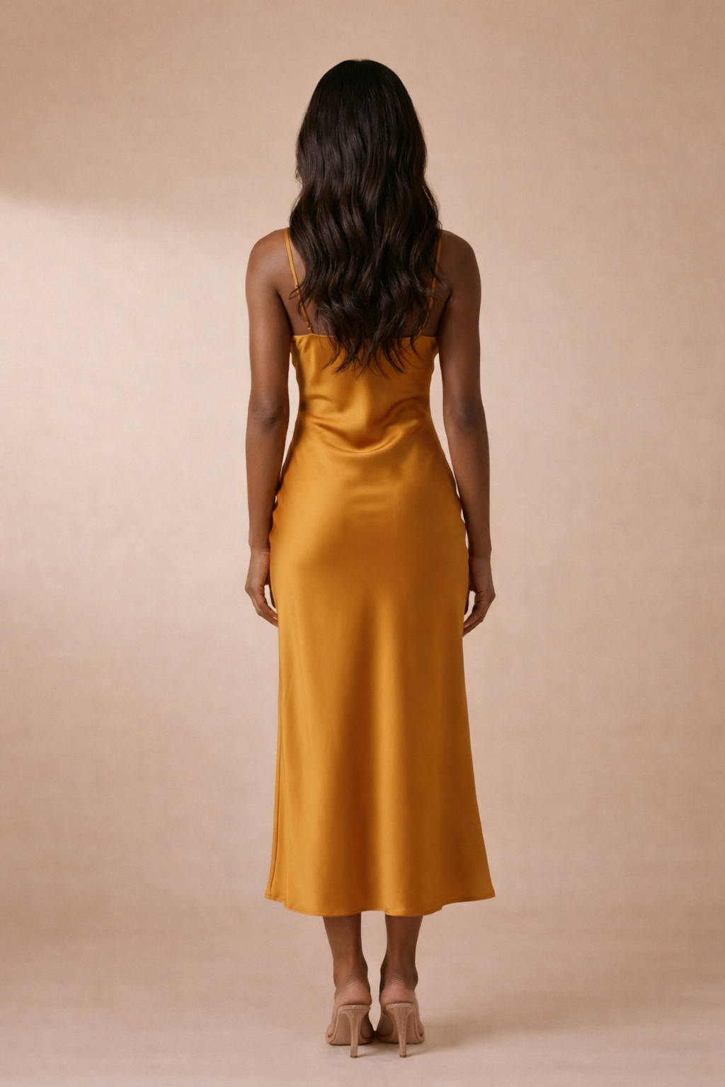 Elle Satin Midi Dress | Wedding Guest & Cocktailwear – OBSO