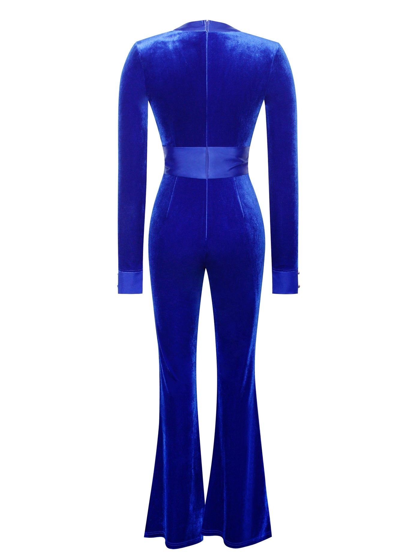 Plunge Velvet Jumpsuit