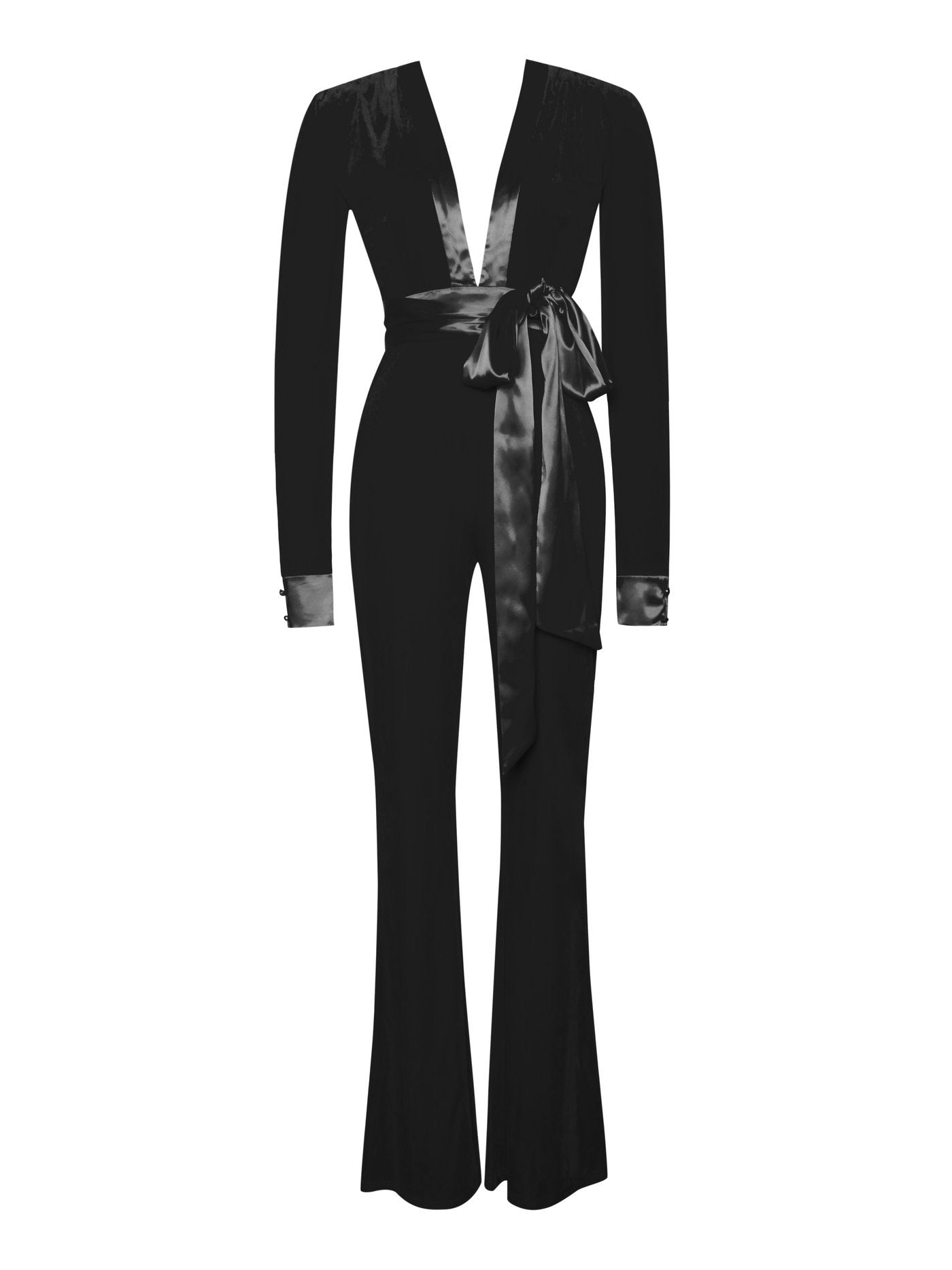 Plunge Velvet Jumpsuit