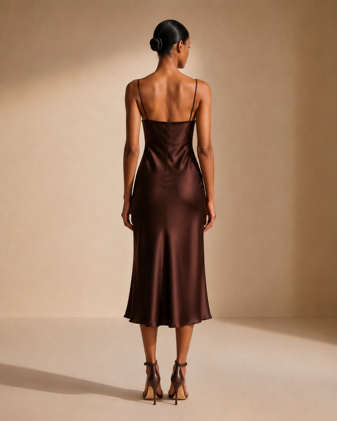 Isabella Satin Midi Dress | Wedding Guest & Evening Occasionwear