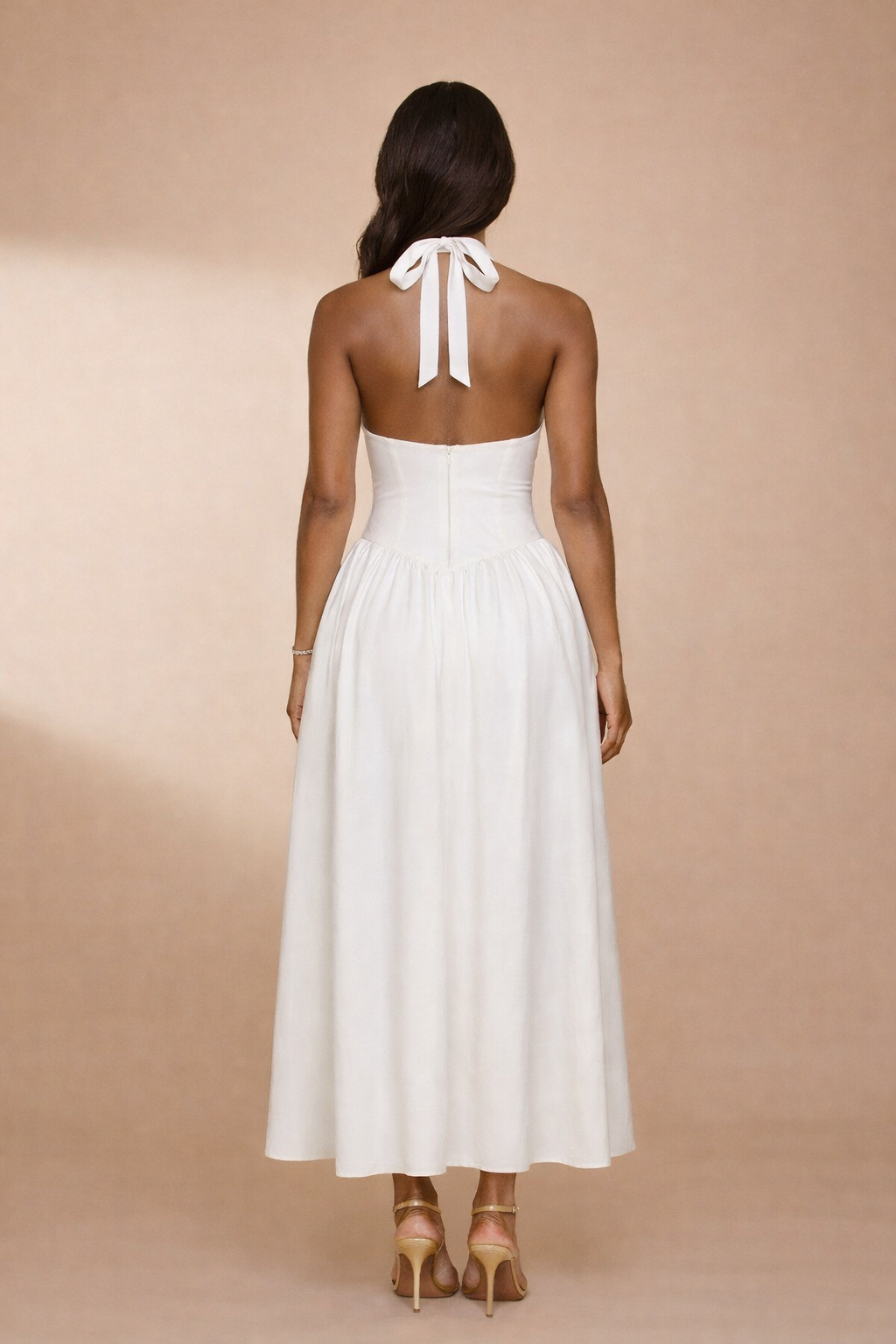 Juliette White Bow Midi Dress | Bridal & Occasionwear – OBSO