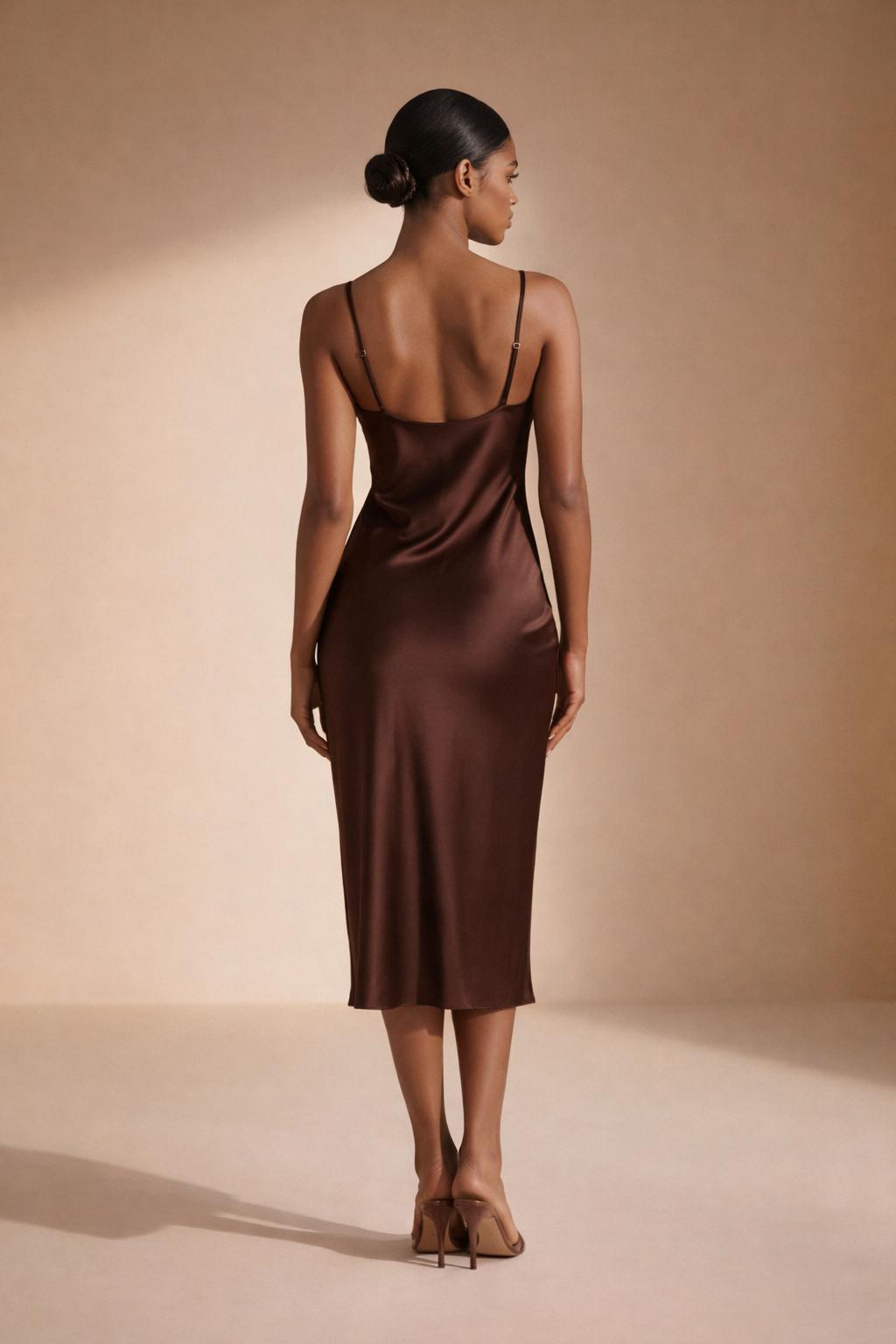 Isabella Satin Midi Dress | Wedding Guest & Evening Occasionwear