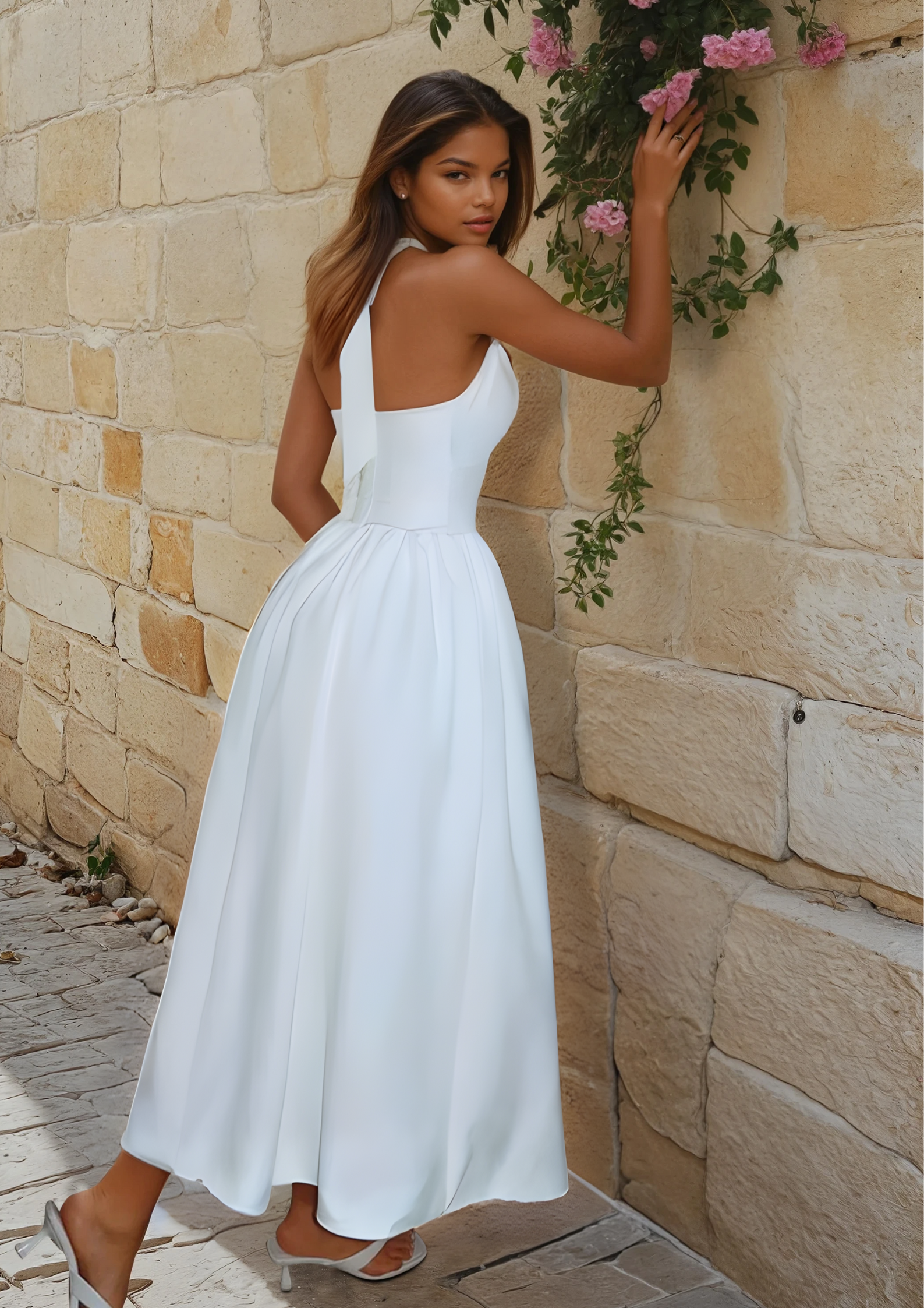 The Juliette Bow Midi Dress