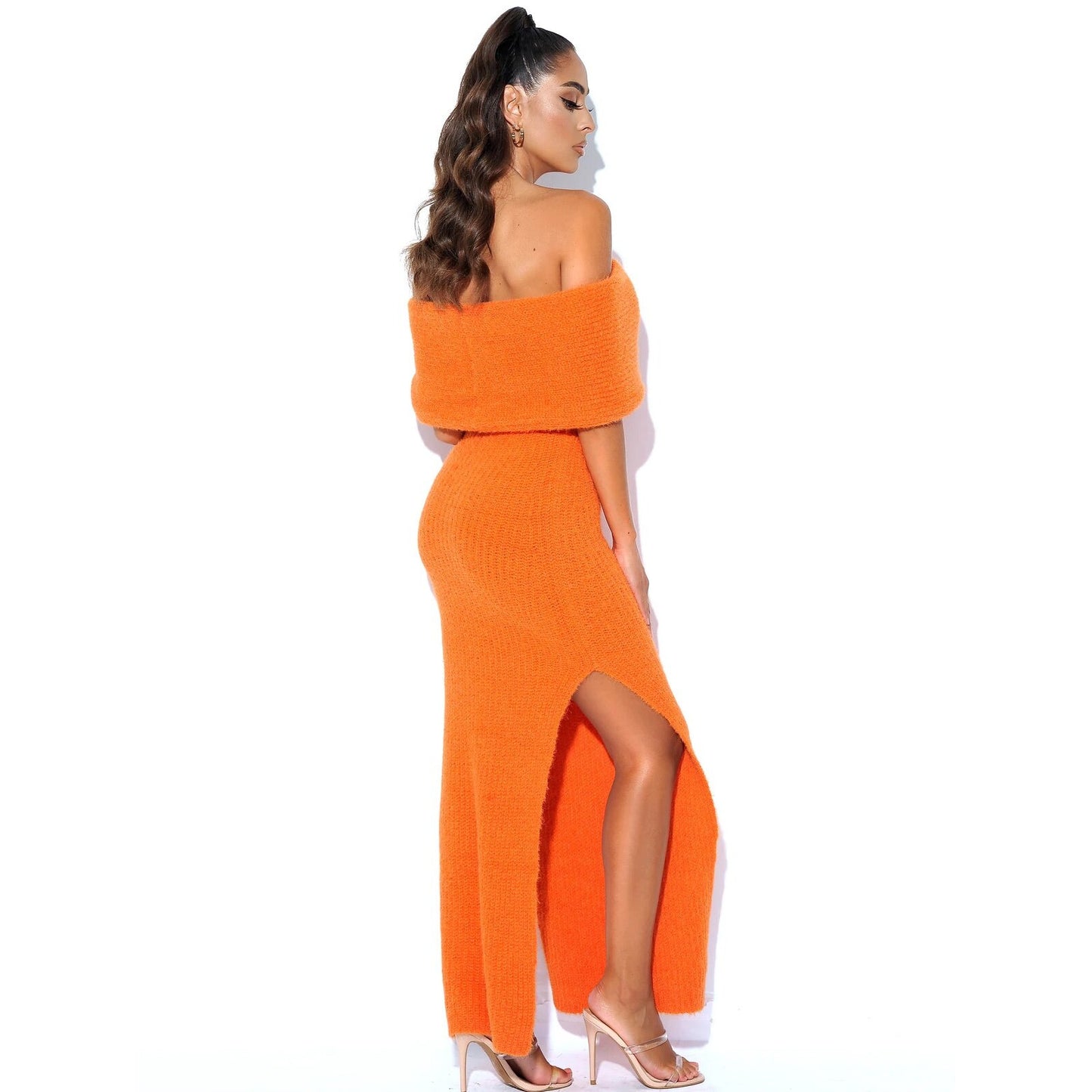 Robe longue orange Make You Mine